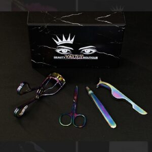 Boxed Tool kit with eyelash curler